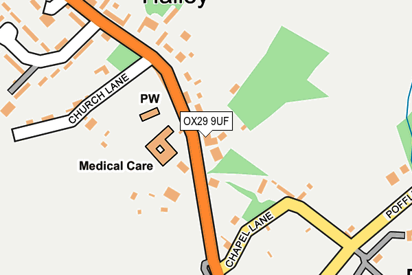 OX29 9UF map - OS OpenMap – Local (Ordnance Survey) OX29 9UF map - OS OpenMap – Local (Ordnance Survey)