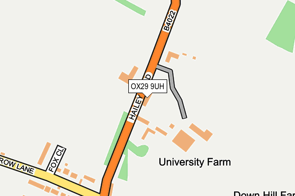 OX29 9UH map - OS OpenMap – Local (Ordnance Survey) OX29 9UH map - OS OpenMap – Local (Ordnance Survey)