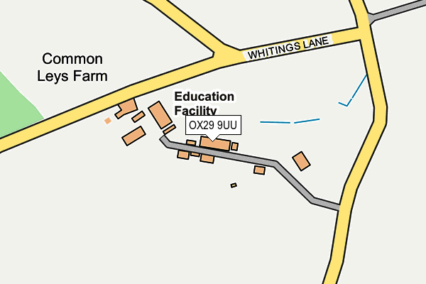 OX29 9UU map - OS OpenMap – Local (Ordnance Survey) OX29 9UU map - OS OpenMap – Local (Ordnance Survey)