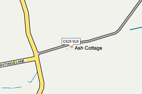 OX29 9UX map - OS OpenMap – Local (Ordnance Survey) OX29 9UX map - OS OpenMap – Local (Ordnance Survey)