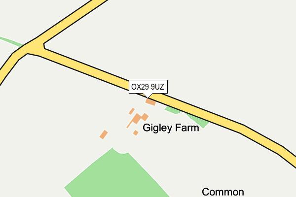 OX29 9UZ map - OS OpenMap – Local (Ordnance Survey) OX29 9UZ map - OS OpenMap – Local (Ordnance Survey)