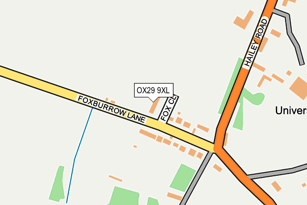 OX29 9XL map - OS OpenMap – Local (Ordnance Survey) OX29 9XL map - OS OpenMap – Local (Ordnance Survey)