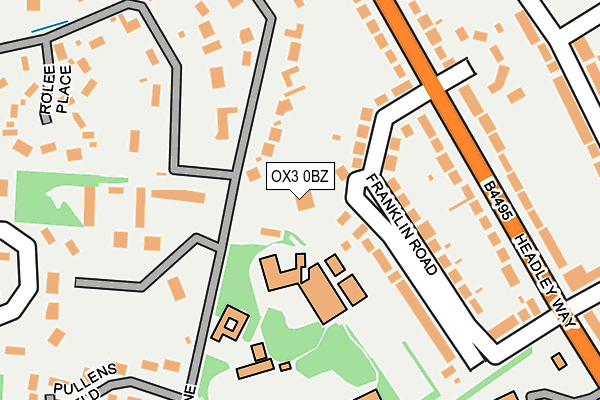 OX3 0BZ map - OS OpenMap – Local (Ordnance Survey) OX3 0BZ map - OS OpenMap – Local (Ordnance Survey)