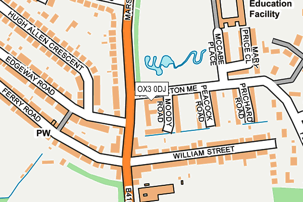 OX3 0DJ map - OS OpenMap – Local (Ordnance Survey) OX3 0DJ map - OS OpenMap – Local (Ordnance Survey)