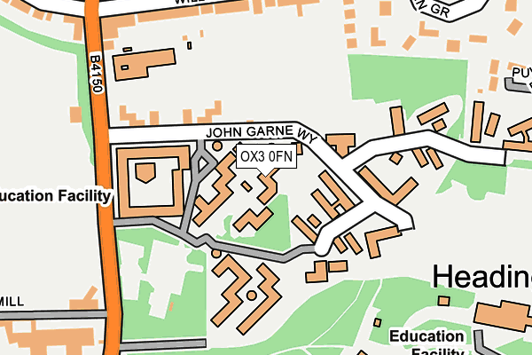 OX3 0FN map - OS OpenMap – Local (Ordnance Survey) OX3 0FN map - OS OpenMap – Local (Ordnance Survey)