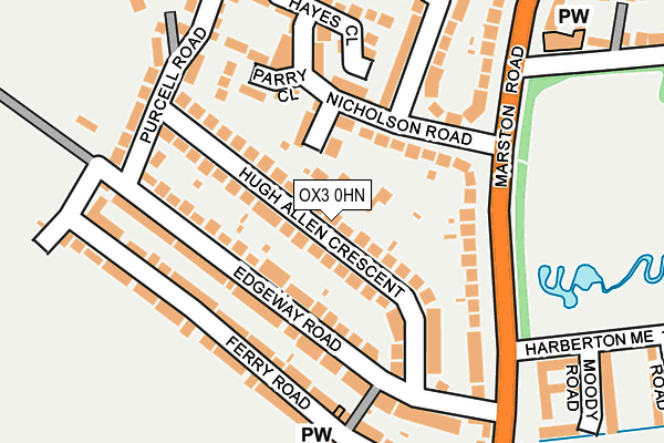 OX3 0HN map - OS OpenMap – Local (Ordnance Survey) OX3 0HN map - OS OpenMap – Local (Ordnance Survey)