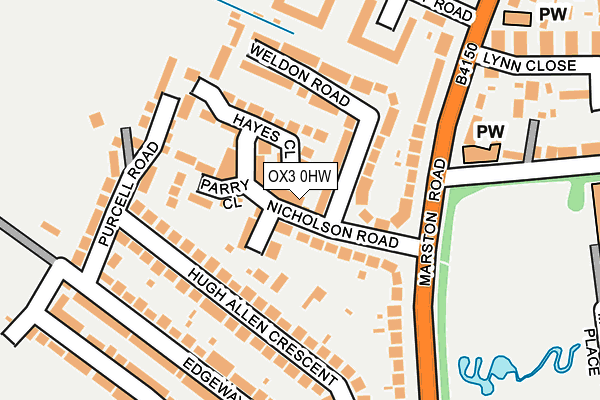 OX3 0HW map - OS OpenMap – Local (Ordnance Survey) OX3 0HW map - OS OpenMap – Local (Ordnance Survey)