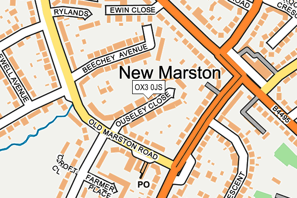 OX3 0JS map - OS OpenMap – Local (Ordnance Survey) OX3 0JS map - OS OpenMap – Local (Ordnance Survey)