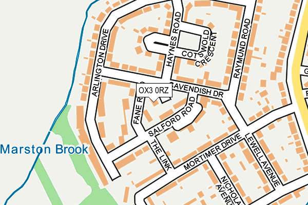 OX3 0RZ map - OS OpenMap – Local (Ordnance Survey) OX3 0RZ map - OS OpenMap – Local (Ordnance Survey)