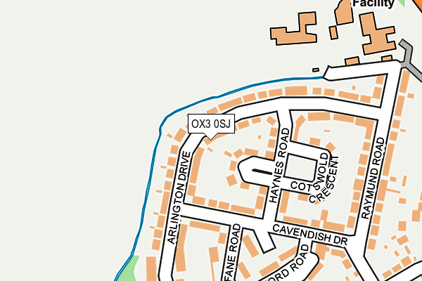 OX3 0SJ map - OS OpenMap – Local (Ordnance Survey) OX3 0SJ map - OS OpenMap – Local (Ordnance Survey)