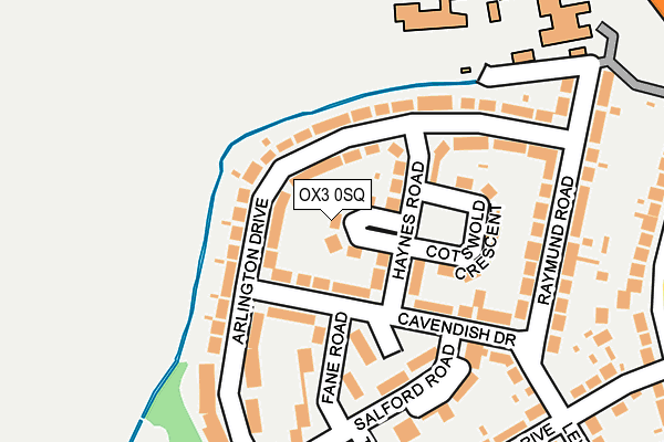 OX3 0SQ map - OS OpenMap – Local (Ordnance Survey) OX3 0SQ map - OS OpenMap – Local (Ordnance Survey)