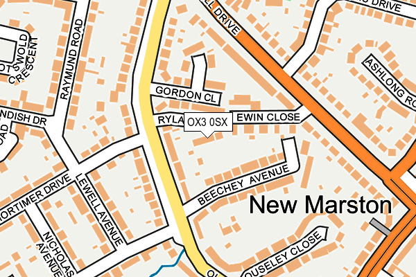 OX3 0SX map - OS OpenMap – Local (Ordnance Survey) OX3 0SX map - OS OpenMap – Local (Ordnance Survey)