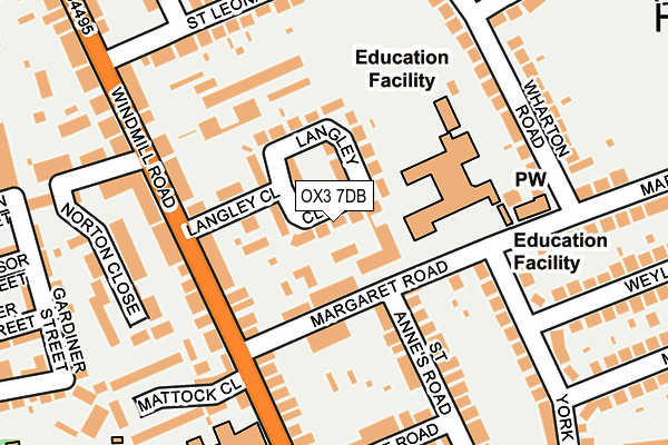 OX3 7DB map - OS OpenMap – Local (Ordnance Survey) OX3 7DB map - OS OpenMap – Local (Ordnance Survey)