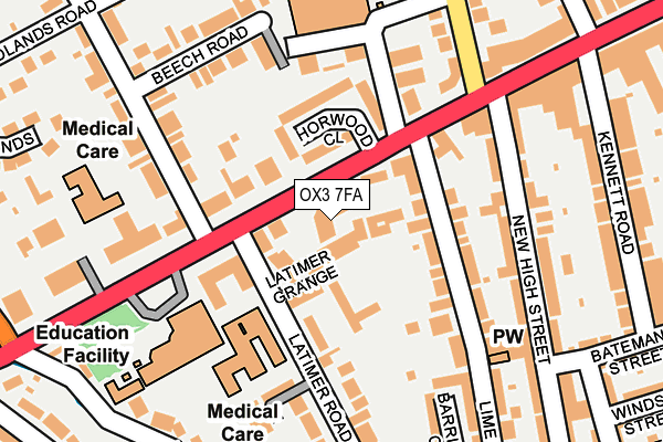 OX3 7FA map - OS OpenMap – Local (Ordnance Survey) OX3 7FA map - OS OpenMap – Local (Ordnance Survey)