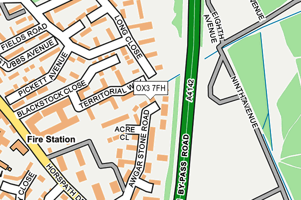 OX3 7FH map - OS OpenMap – Local (Ordnance Survey) OX3 7FH map - OS OpenMap – Local (Ordnance Survey)
