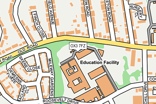 OX3 7FZ map - OS OpenMap – Local (Ordnance Survey) OX3 7FZ map - OS OpenMap – Local (Ordnance Survey)