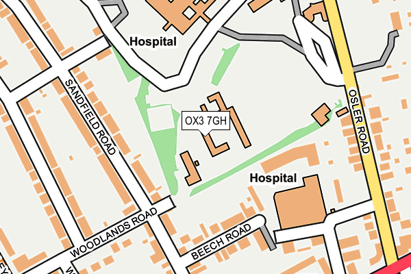 OX3 7GH map - OS OpenMap – Local (Ordnance Survey) OX3 7GH map - OS OpenMap – Local (Ordnance Survey)