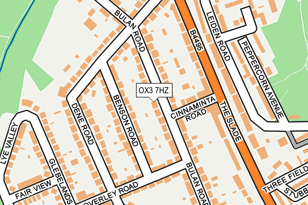 OX3 7HZ map - OS OpenMap – Local (Ordnance Survey) OX3 7HZ map - OS OpenMap – Local (Ordnance Survey)