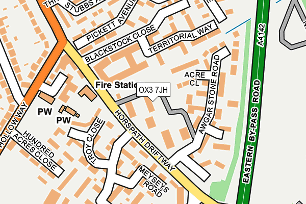 OX3 7JH map - OS OpenMap – Local (Ordnance Survey) OX3 7JH map - OS OpenMap – Local (Ordnance Survey)