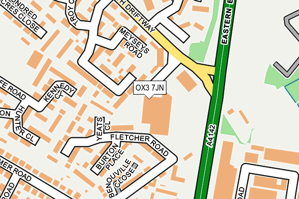 OX3 7JN map - OS OpenMap – Local (Ordnance Survey) OX3 7JN map - OS OpenMap – Local (Ordnance Survey)