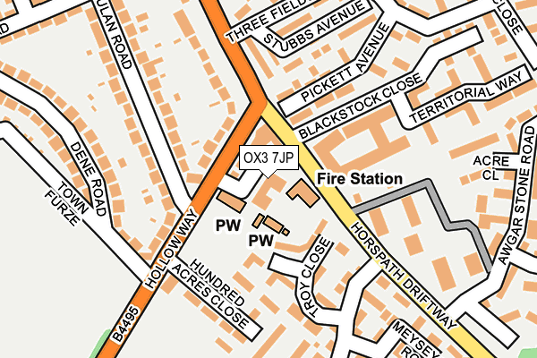 OX3 7JP map - OS OpenMap – Local (Ordnance Survey) OX3 7JP map - OS OpenMap – Local (Ordnance Survey)