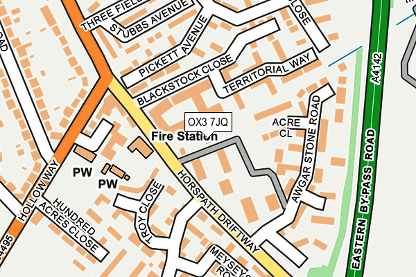 OX3 7JQ map - OS OpenMap – Local (Ordnance Survey) OX3 7JQ map - OS OpenMap – Local (Ordnance Survey)