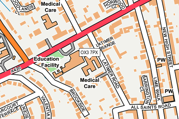 OX3 7PX map - OS OpenMap – Local (Ordnance Survey) OX3 7PX map - OS OpenMap – Local (Ordnance Survey)