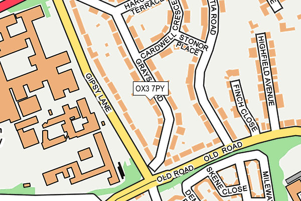 OX3 7PY map - OS OpenMap – Local (Ordnance Survey) OX3 7PY map - OS OpenMap – Local (Ordnance Survey)