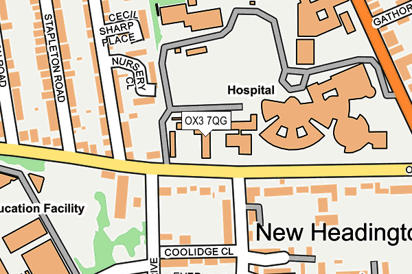 OX3 7QG map - OS OpenMap – Local (Ordnance Survey) OX3 7QG map - OS OpenMap – Local (Ordnance Survey)