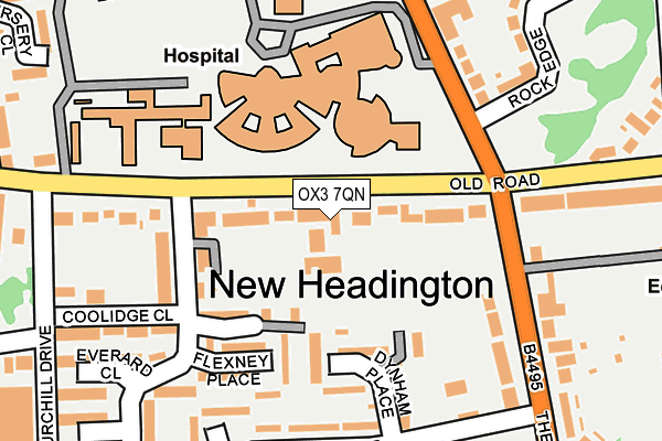 OX3 7QN map - OS OpenMap – Local (Ordnance Survey) OX3 7QN map - OS OpenMap – Local (Ordnance Survey)