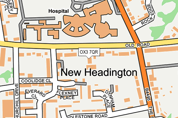 OX3 7QR map - OS OpenMap – Local (Ordnance Survey) OX3 7QR map - OS OpenMap – Local (Ordnance Survey)