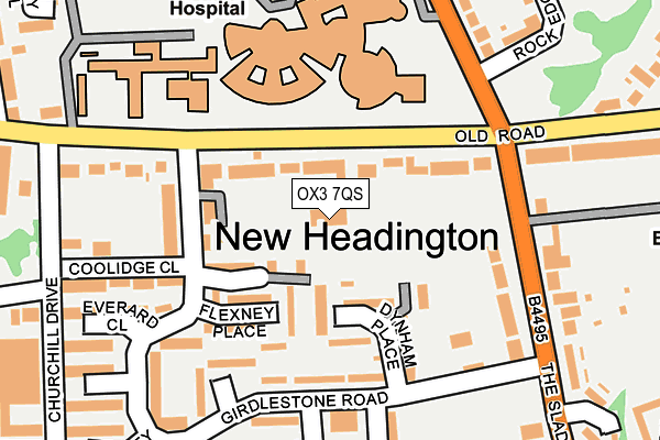 OX3 7QS map - OS OpenMap – Local (Ordnance Survey) OX3 7QS map - OS OpenMap – Local (Ordnance Survey)