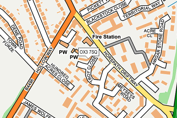 OX3 7SQ map - OS OpenMap – Local (Ordnance Survey) OX3 7SQ map - OS OpenMap – Local (Ordnance Survey)