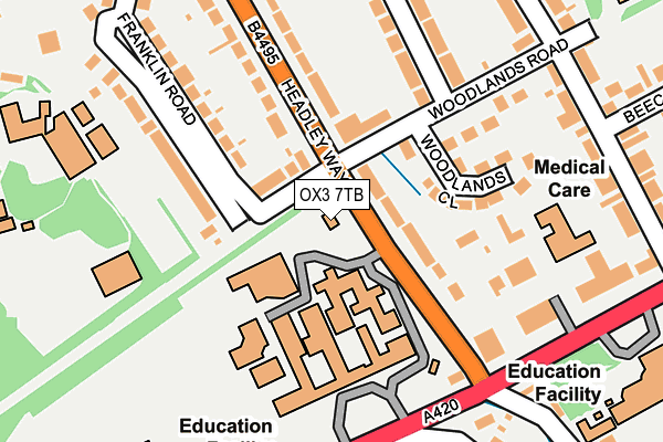 OX3 7TB map - OS OpenMap – Local (Ordnance Survey) OX3 7TB map - OS OpenMap – Local (Ordnance Survey)