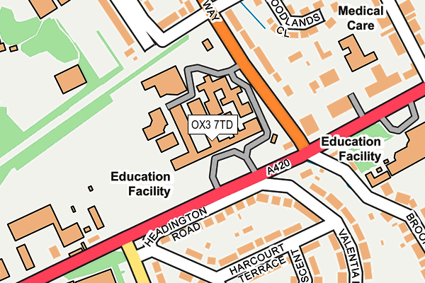 OX3 7TD map - OS OpenMap – Local (Ordnance Survey) OX3 7TD map - OS OpenMap – Local (Ordnance Survey)