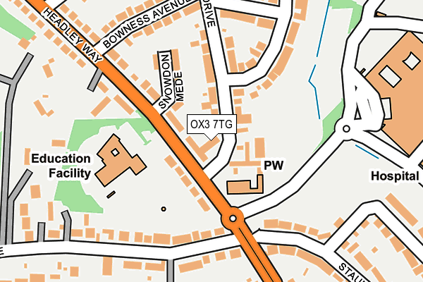 OX3 7TG map - OS OpenMap – Local (Ordnance Survey) OX3 7TG map - OS OpenMap – Local (Ordnance Survey)