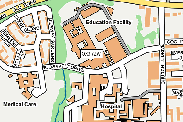 OX3 7ZW map - OS OpenMap – Local (Ordnance Survey) OX3 7ZW map - OS OpenMap – Local (Ordnance Survey)