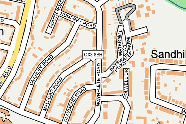 OX3 8BH map - OS OpenMap – Local (Ordnance Survey) OX3 8BH map - OS OpenMap – Local (Ordnance Survey)