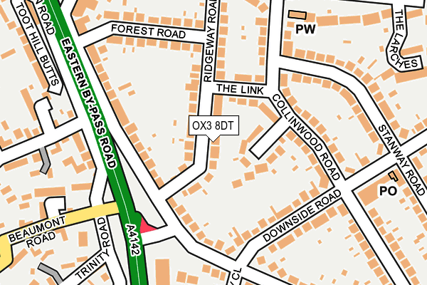 OX3 8DT map - OS OpenMap – Local (Ordnance Survey) OX3 8DT map - OS OpenMap – Local (Ordnance Survey)