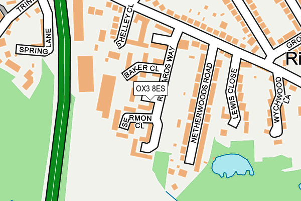 OX3 8ES map - OS OpenMap – Local (Ordnance Survey) OX3 8ES map - OS OpenMap – Local (Ordnance Survey)