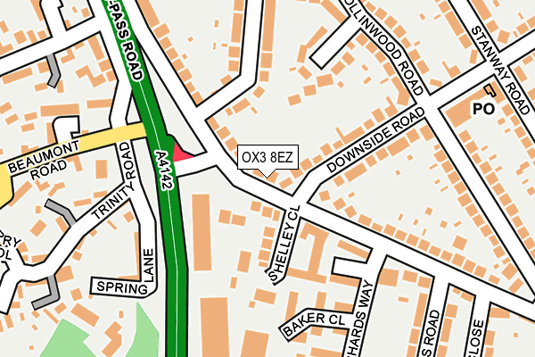 OX3 8EZ map - OS OpenMap – Local (Ordnance Survey) OX3 8EZ map - OS OpenMap – Local (Ordnance Survey)