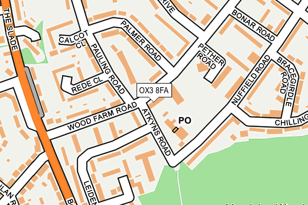 OX3 8FA map - OS OpenMap – Local (Ordnance Survey) OX3 8FA map - OS OpenMap – Local (Ordnance Survey)