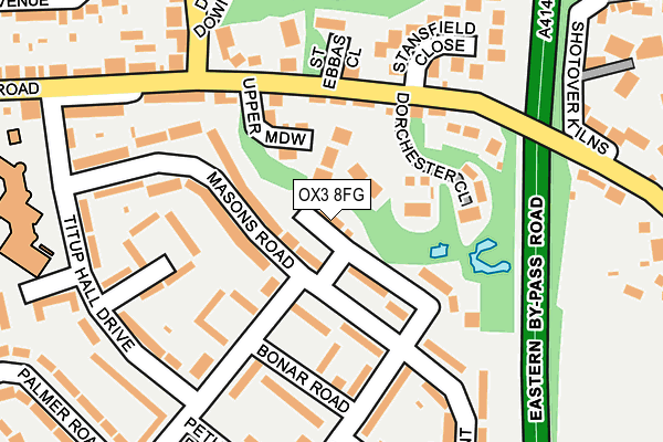OX3 8FG map - OS OpenMap – Local (Ordnance Survey) OX3 8FG map - OS OpenMap – Local (Ordnance Survey)