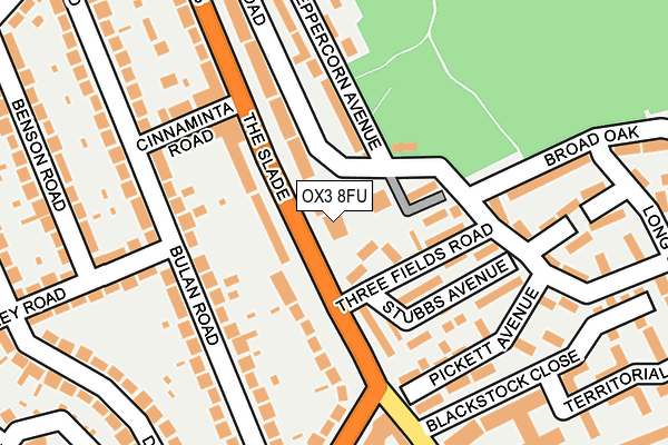 OX3 8FU map - OS OpenMap – Local (Ordnance Survey) OX3 8FU map - OS OpenMap – Local (Ordnance Survey)