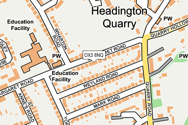 OX3 8NQ map - OS OpenMap – Local (Ordnance Survey)