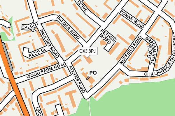 OX3 8PJ map - OS OpenMap – Local (Ordnance Survey) OX3 8PJ map - OS OpenMap – Local (Ordnance Survey)