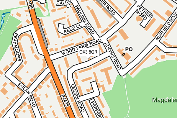 OX3 8QR map - OS OpenMap – Local (Ordnance Survey) OX3 8QR map - OS OpenMap – Local (Ordnance Survey)