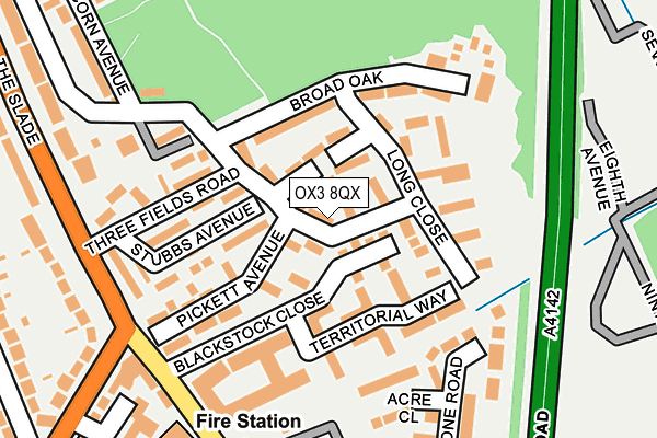 OX3 8QX map - OS OpenMap – Local (Ordnance Survey) OX3 8QX map - OS OpenMap – Local (Ordnance Survey)