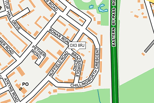 OX3 8RJ map - OS OpenMap – Local (Ordnance Survey) OX3 8RJ map - OS OpenMap – Local (Ordnance Survey)
