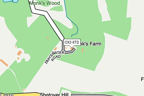 OX3 8TD map - OS OpenMap – Local (Ordnance Survey) OX3 8TD map - OS OpenMap – Local (Ordnance Survey)